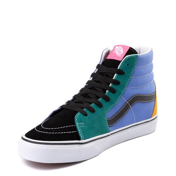 vans color block high top